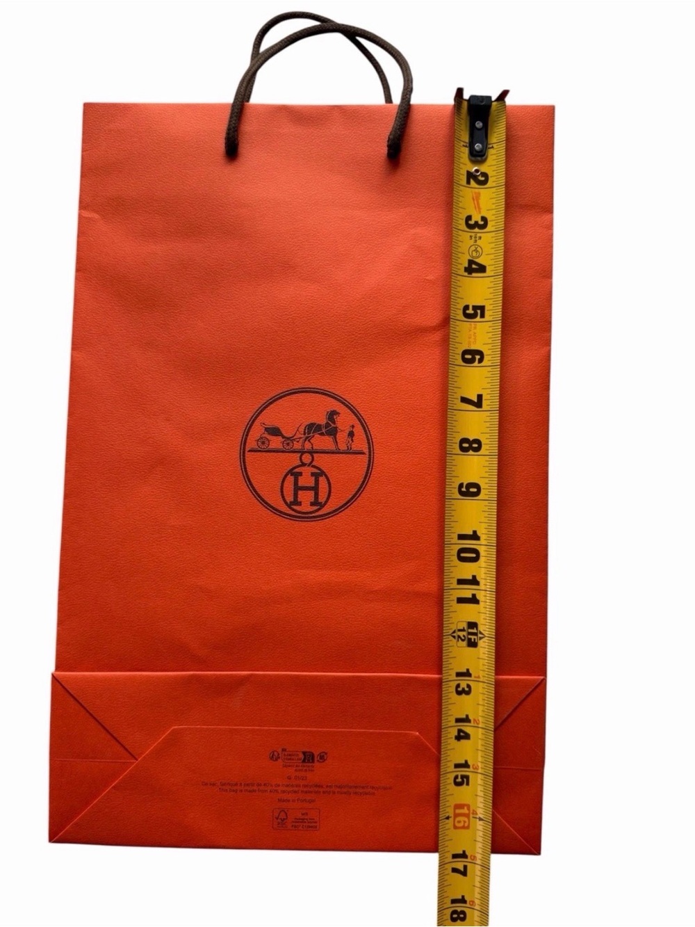 Authentic Hermes Paper Gift Tote bag